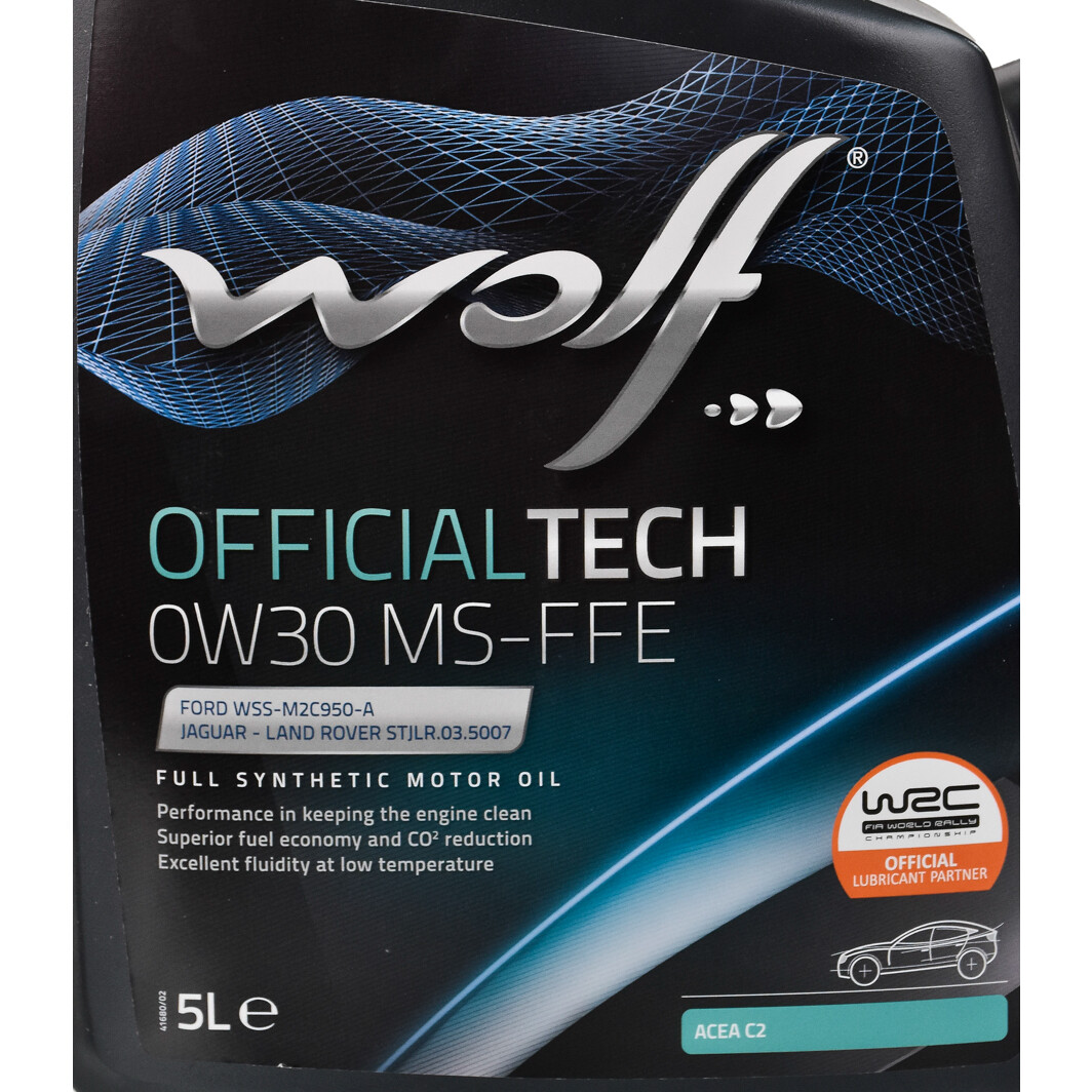 Моторна олива Wolf Officialtech MS-FFE 0W-30 5 л на BMW 1 Series
