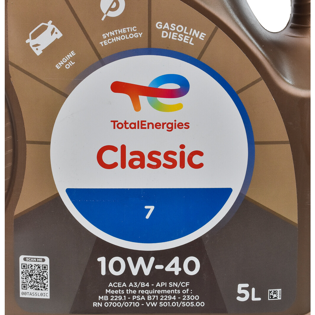 Моторна олива Total Classic 10W-40 5 л на BMW 1 Series