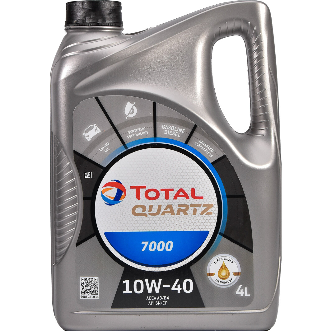 Моторна олива Total Quartz 7000 10W-40 4 л на Peugeot 107