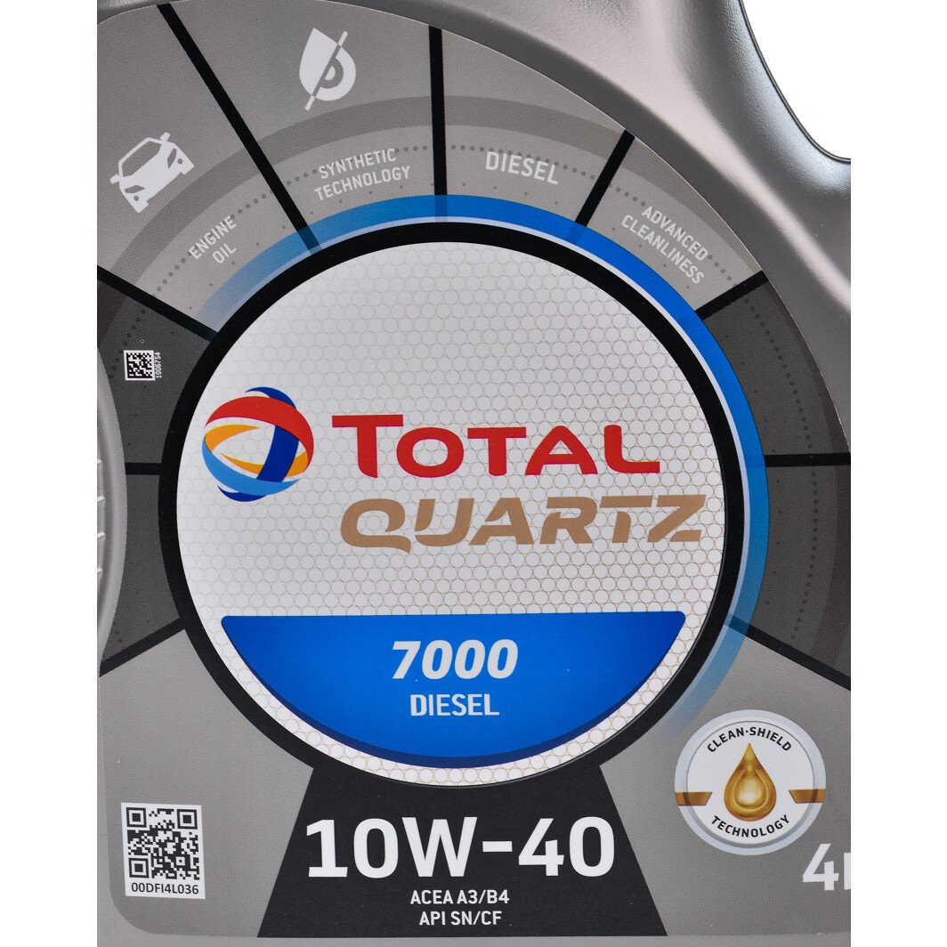 Моторна олива Total Quartz 7000 Diesel 10W-40 4 л на Skoda Superb
