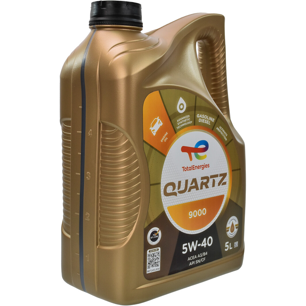 Моторное масло Total Quartz 9000 5W-40 5 л на Hyundai S-Coupe