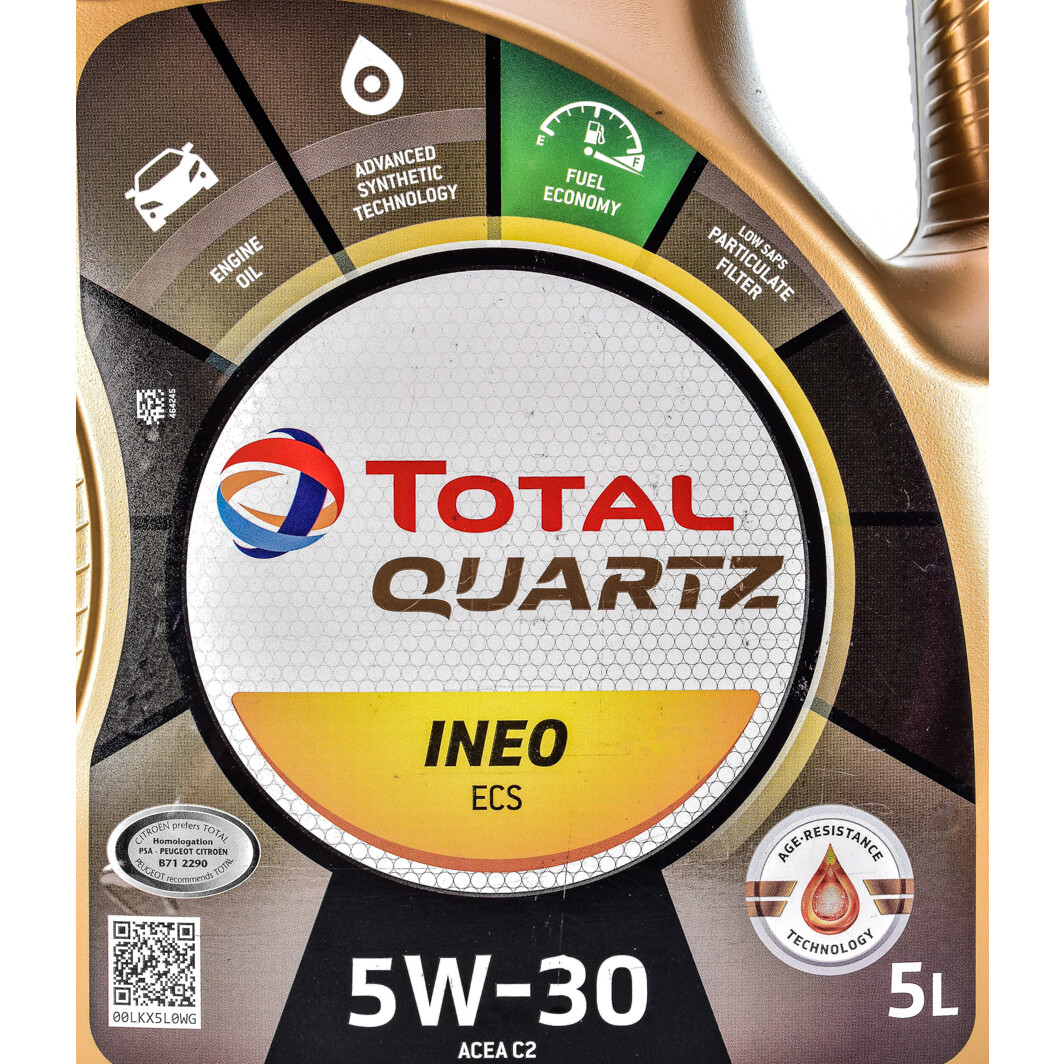 Моторное масло Total Quartz Ineo ECS 5W-30 5 л на Toyota Supra