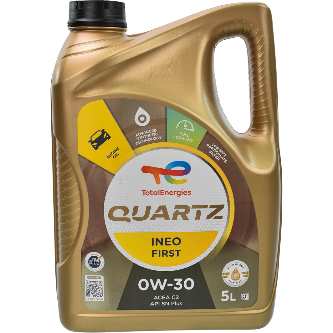 Моторное масло Total Quartz Ineo First 0W-30 5 л на SAAB 900