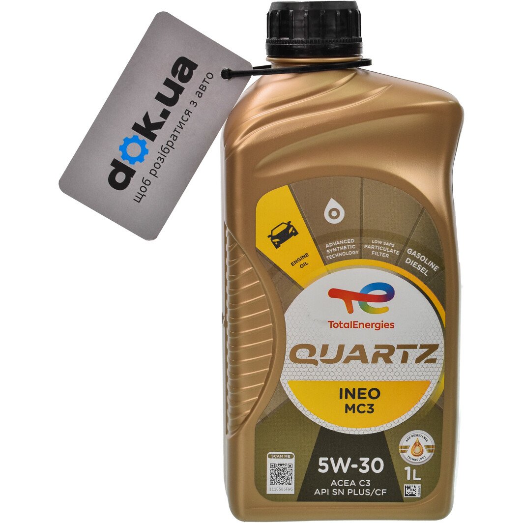 Моторное масло Total Quartz Ineo MC3 5W-30 для Citroen DS4 1 л на Citroen DS4