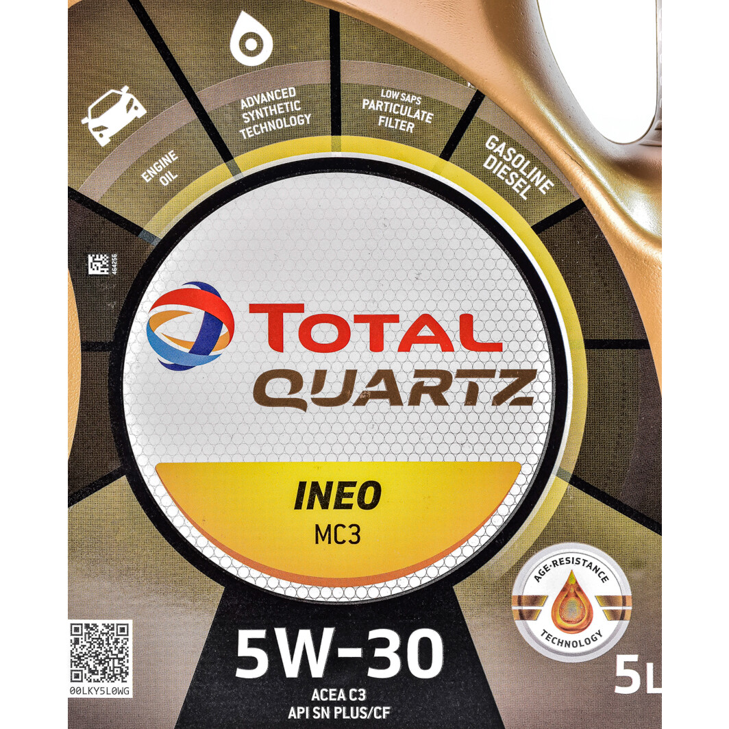 Моторное масло Total Quartz Ineo MC3 5W-30 для Chevrolet Camaro 5 л на Chevrolet Camaro