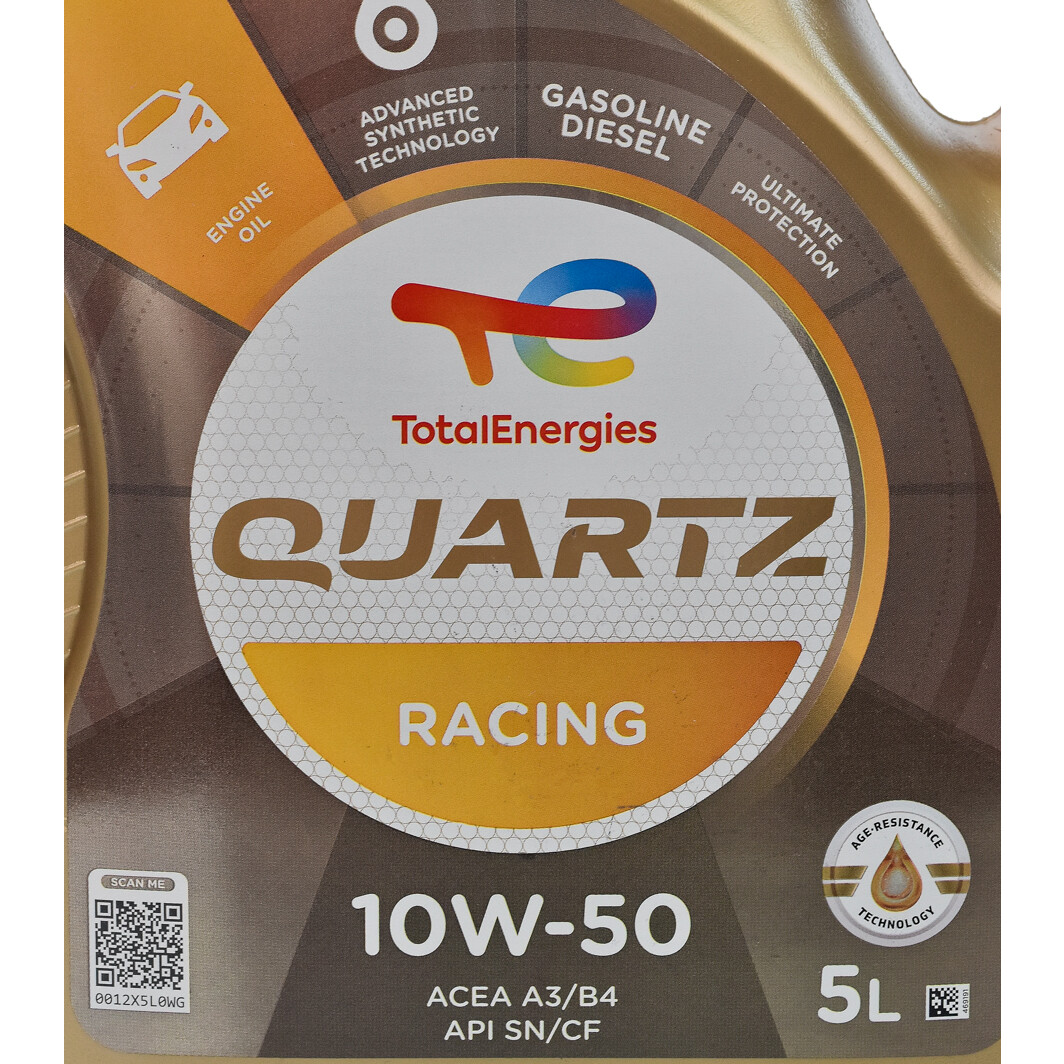 Моторна олива Total Quartz Racing 10W-50 5 л на Mazda B-Series