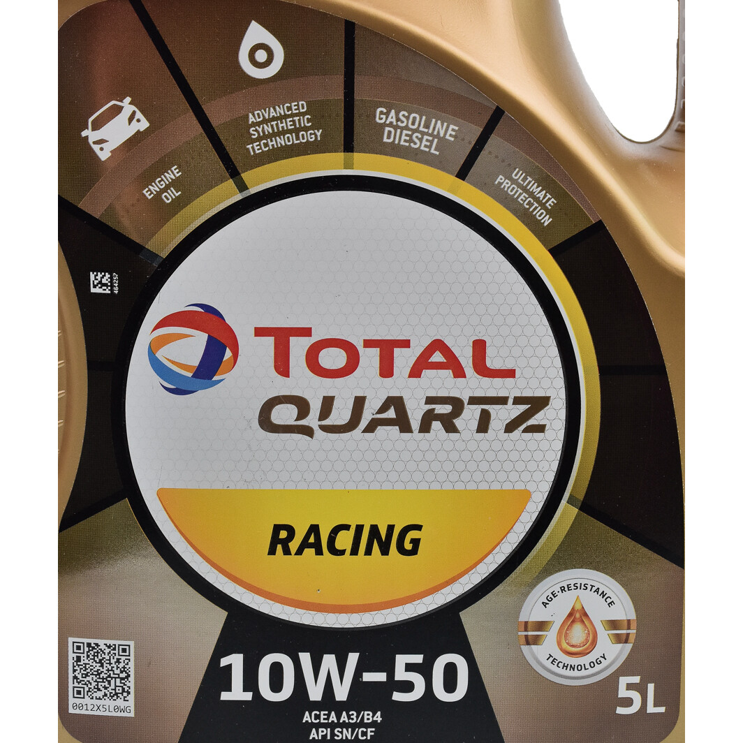 Моторное масло Total Quartz Racing 10W-50 5 л на Renault Fluence