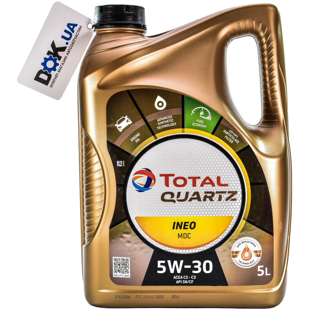 Моторна олива Total Quartz Ineo MDC 5W-30 5 л на Honda Jazz