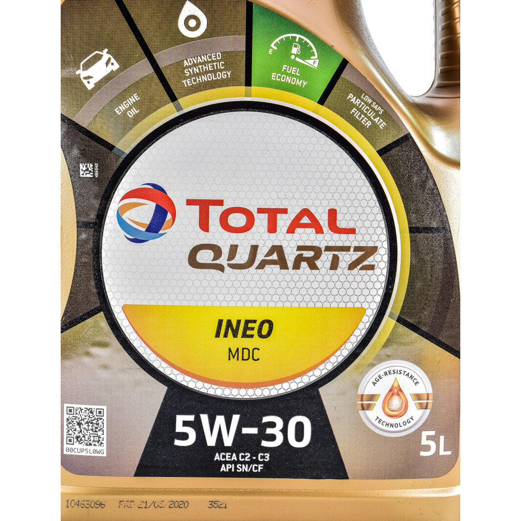 Моторна олива Total Quartz Ineo MDC 5W-30 5 л на Suzuki Ignis