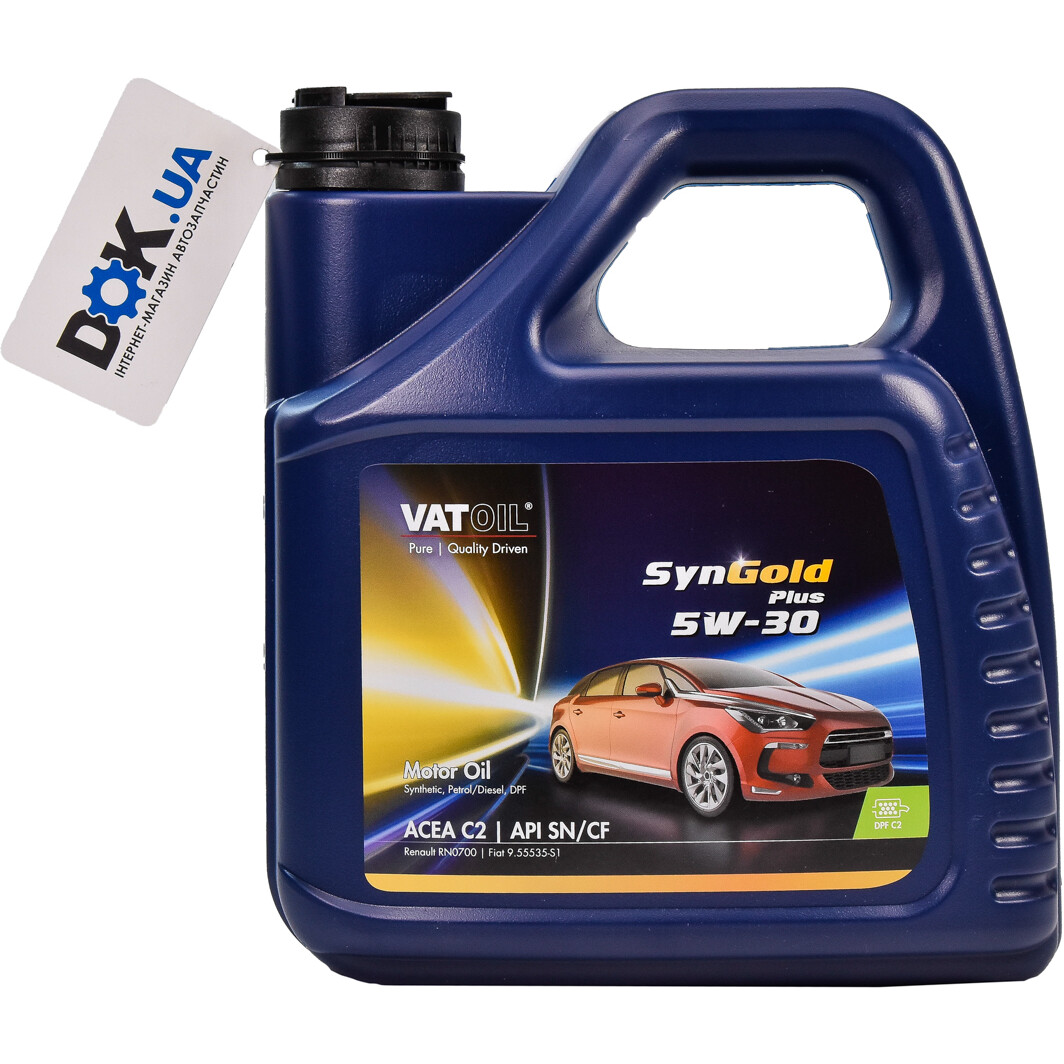 Моторное масло VatOil SynGold Plus 5W-30 4 л на Honda Accord