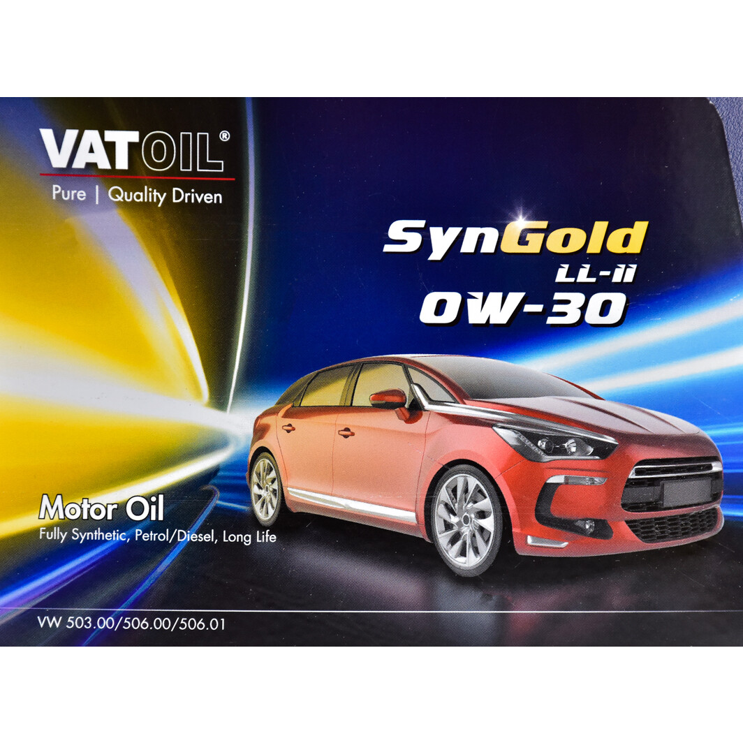 Моторна олива VatOil SynGold LL-II 0W-30 4 л на Chevrolet Zafira
