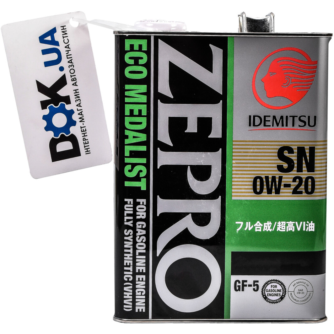 Моторное масло Idemitsu Zepro Eco Medalist 0W-20 4 л на Chevrolet Zafira