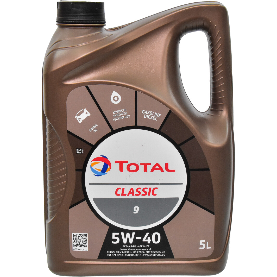 Моторное масло Total Classic 5W-40 5 л на Dacia Solenza