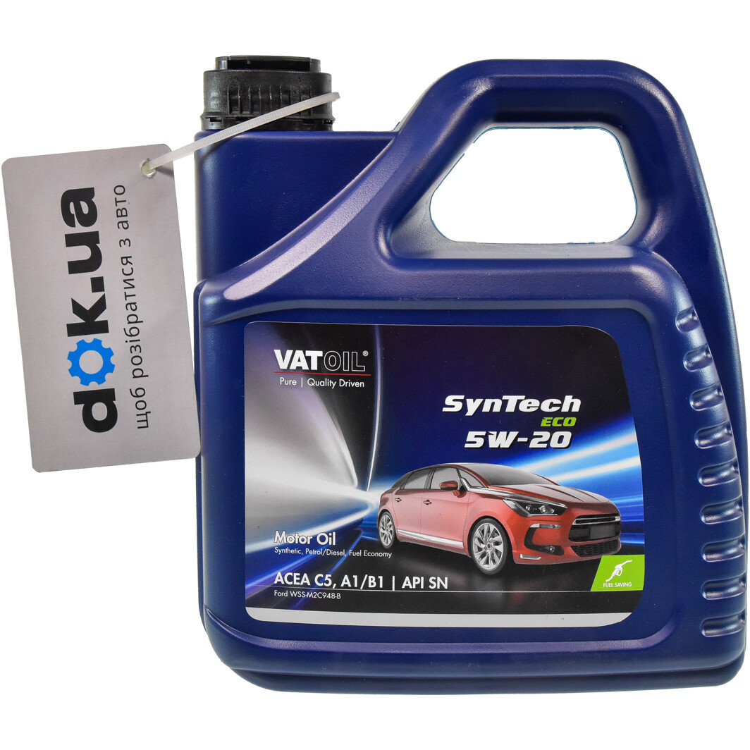 Моторна олива VatOil SynTech Eco 5W-20 4 л на Peugeot 406