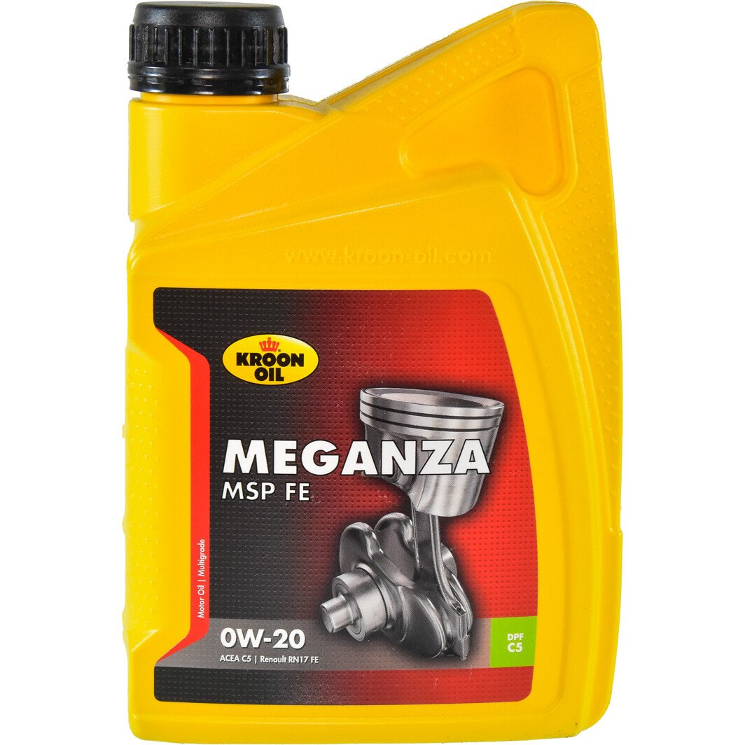 Моторна олива Kroon Oil Meganza MSP FE 0W-20 1 л на Opel Calibra