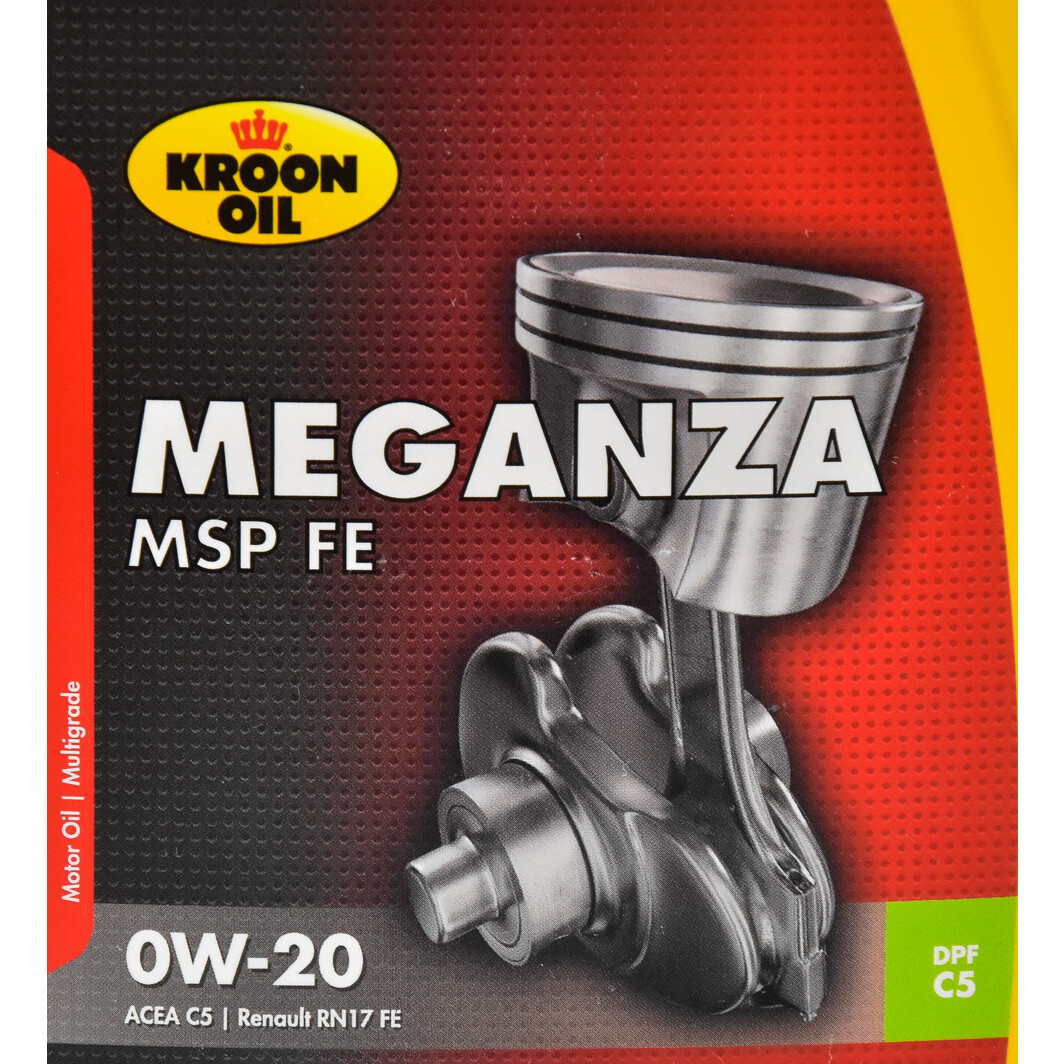 Моторное масло Kroon Oil Meganza MSP FE 0W-20 1 л на Nissan Vanette