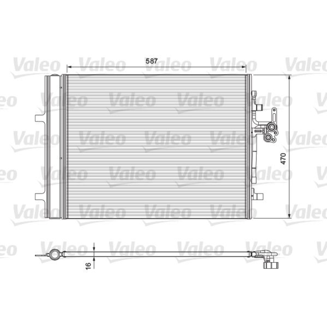 Радиатор кондиционера Valeo 814318