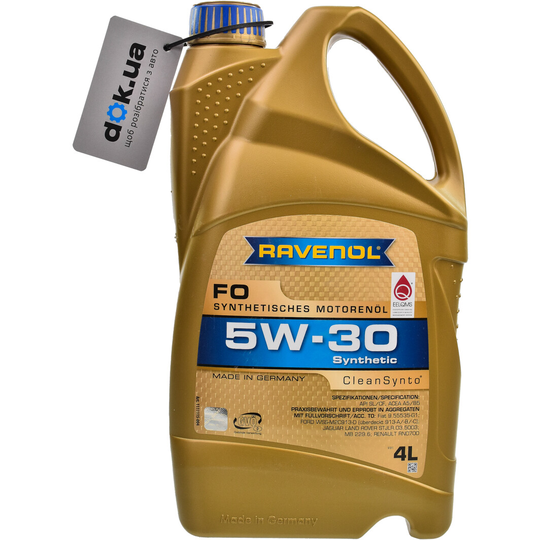 Моторное масло Ravenol FO 5W-30 4 л на Toyota Previa