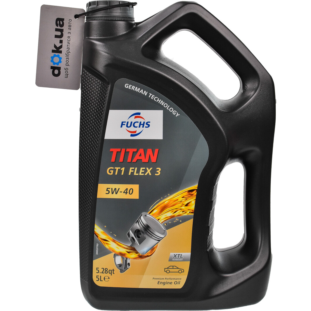 Моторное масло Fuchs Titan GT1 Flex 3 5W-40 5 л на Citroen C6