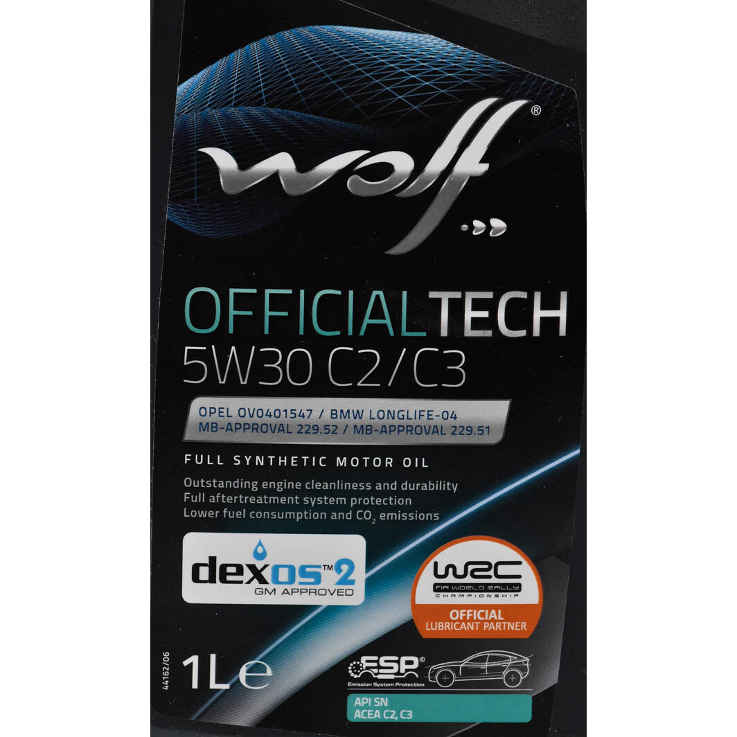 Моторна олива Wolf Officialtech C2/C3 5W-30 1 л на Honda Jazz