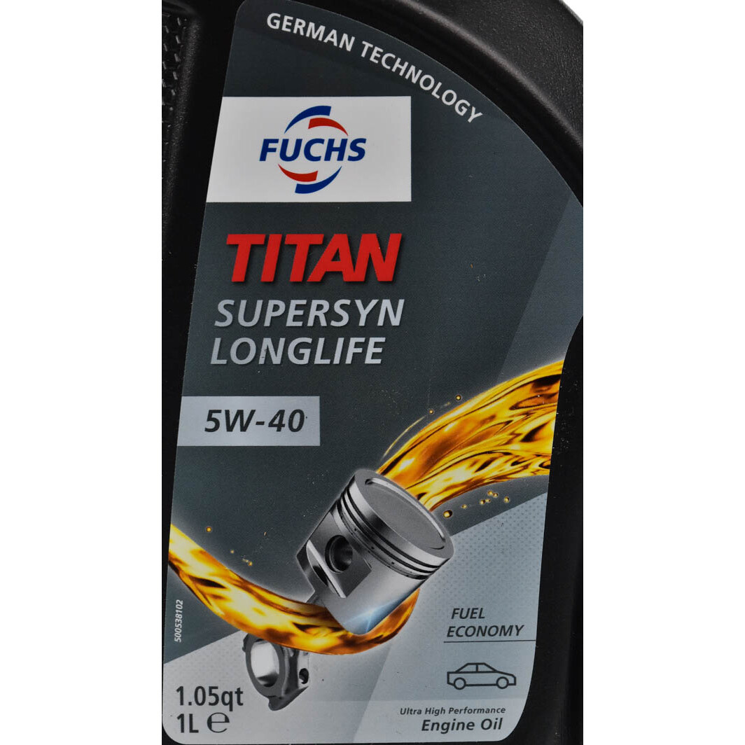 Моторное масло Fuchs Titan Supersyn Long Life 5W-40 1 л на Peugeot 305