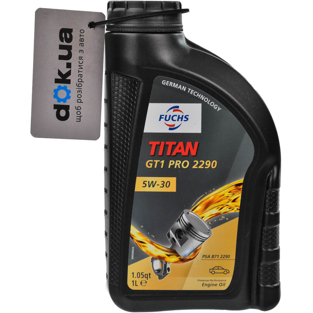 Моторное масло Fuchs Titan GT1 Pro 2290 5W-30 1 л на Honda Stream