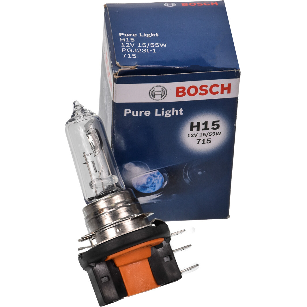 Автолампа Bosch Pure Light H15 PGJ23T-1 15 W 55 W прозора 1987302088