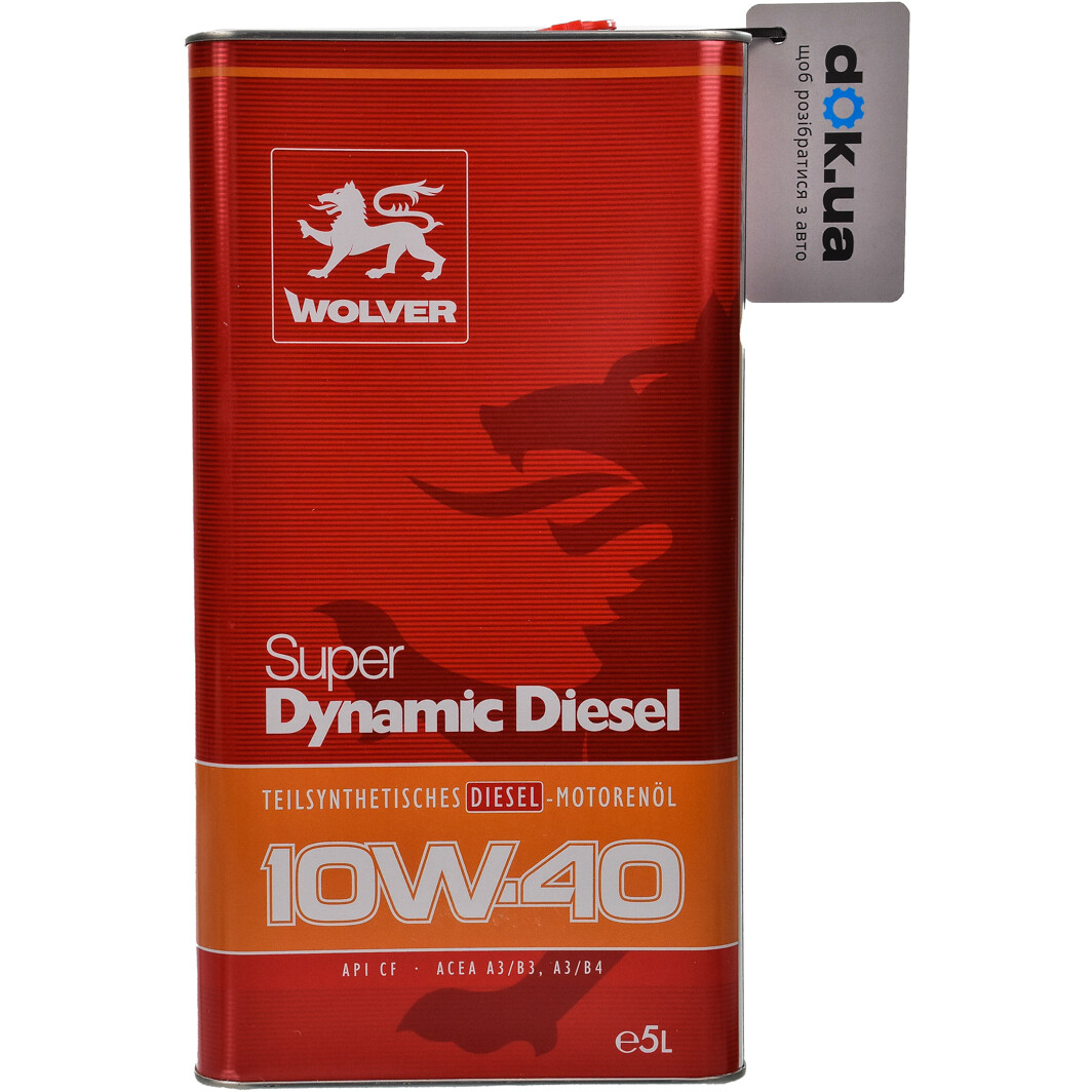 Моторна олива Wolver Super Dynamic Diesel 10W-40 5 л на Subaru Tribeca