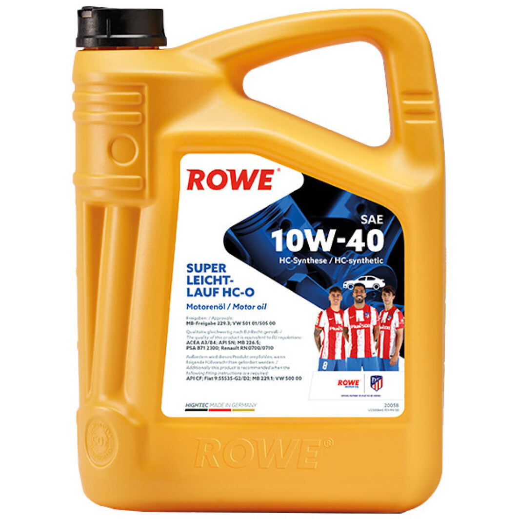 Моторна олива Rowe Super Leicht-Lauf HC-O 10W-40 4 л на Acura Integra