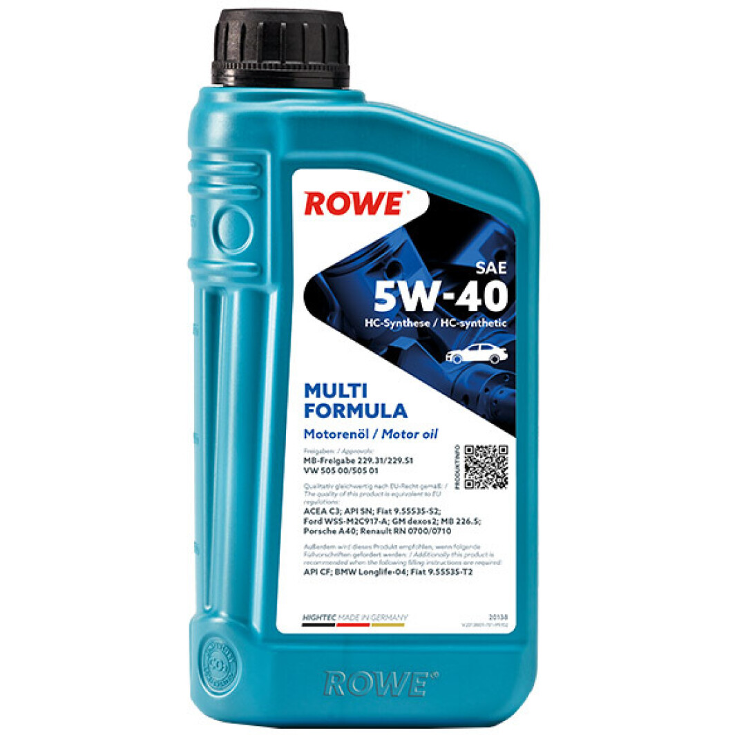 Моторное масло Rowe Multi Formula 5W-40 1 л на Hyundai Equus