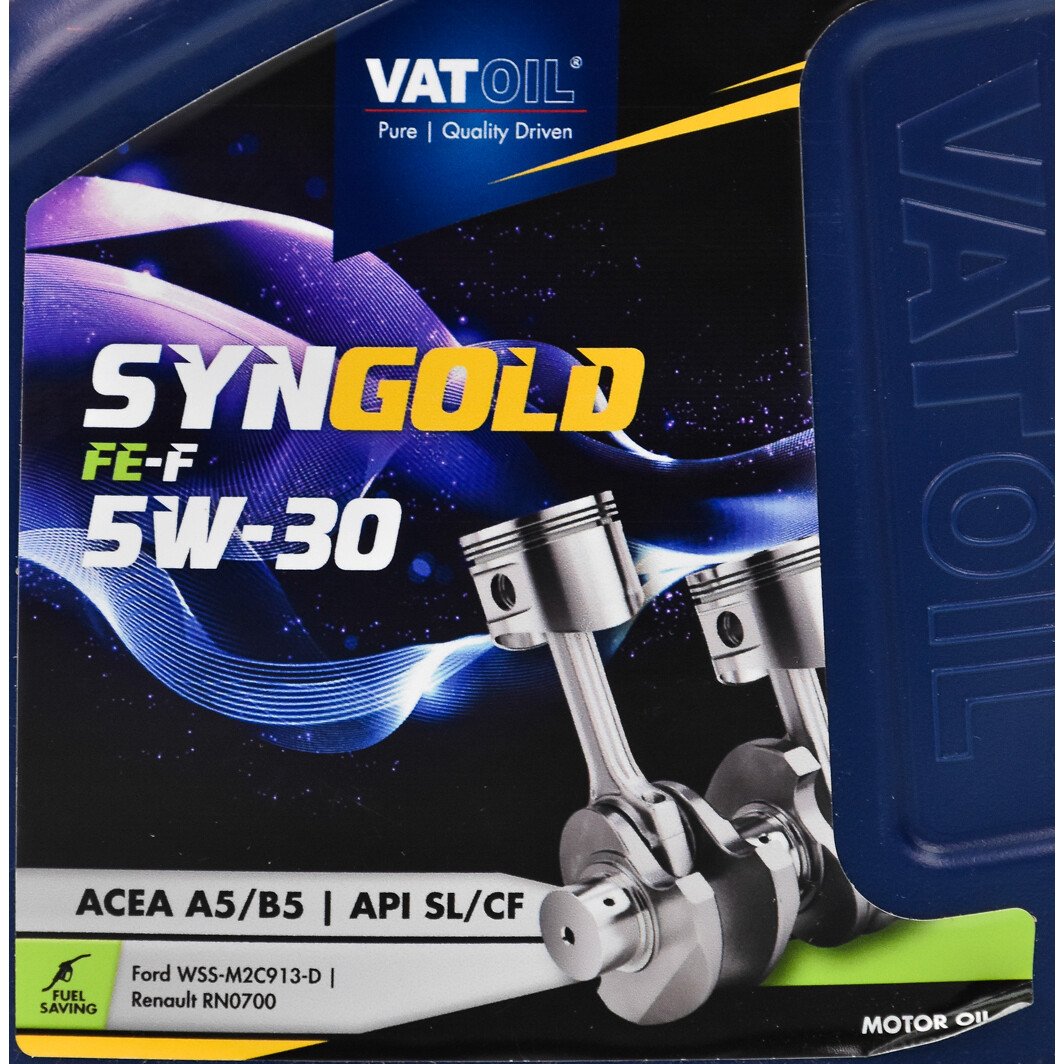 Моторна олива VatOil SynGold FE-F 5W-30 1 л на Chevrolet Matiz