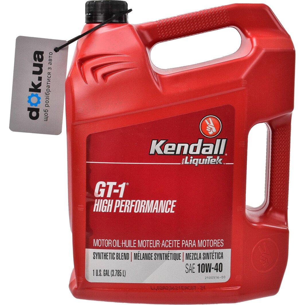 Моторна олива Kendall GT-1 High Performance Motor Oil with LiquiTek 10W-40 3,78 л на Chevrolet Lumina