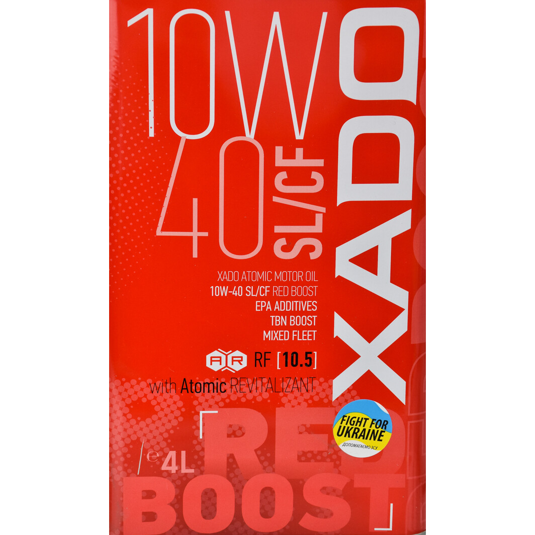Моторное масло Xado Atomic Oil SL/CF RED BOOST 10W-40 4 л на Toyota Avensis