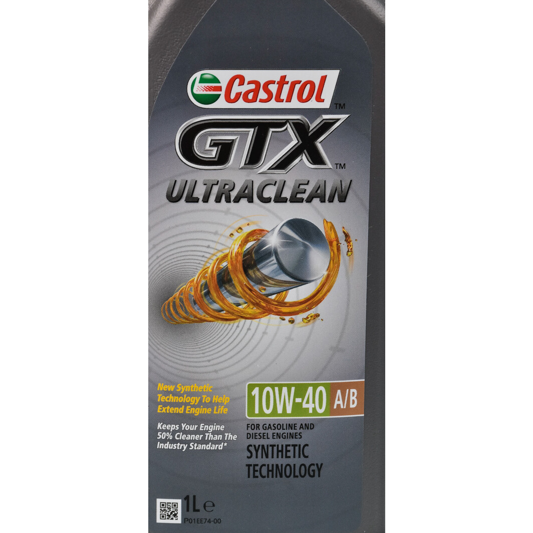 Моторное масло Castrol GTX Ultraclean A/B 10W-40 1 л на Citroen Xsara