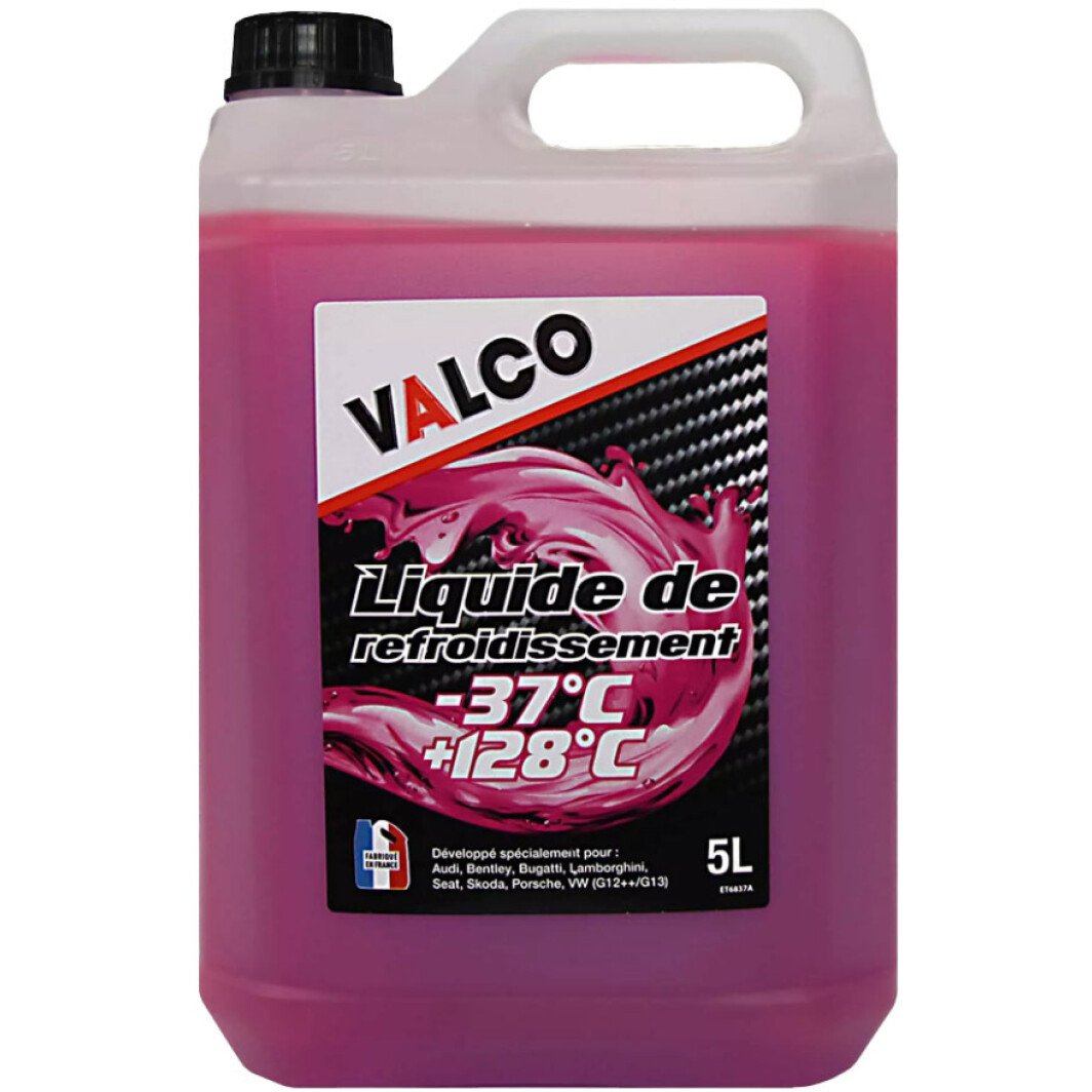 Готовый антифриз Valco -37° G13 розовый -37 °C 5 л