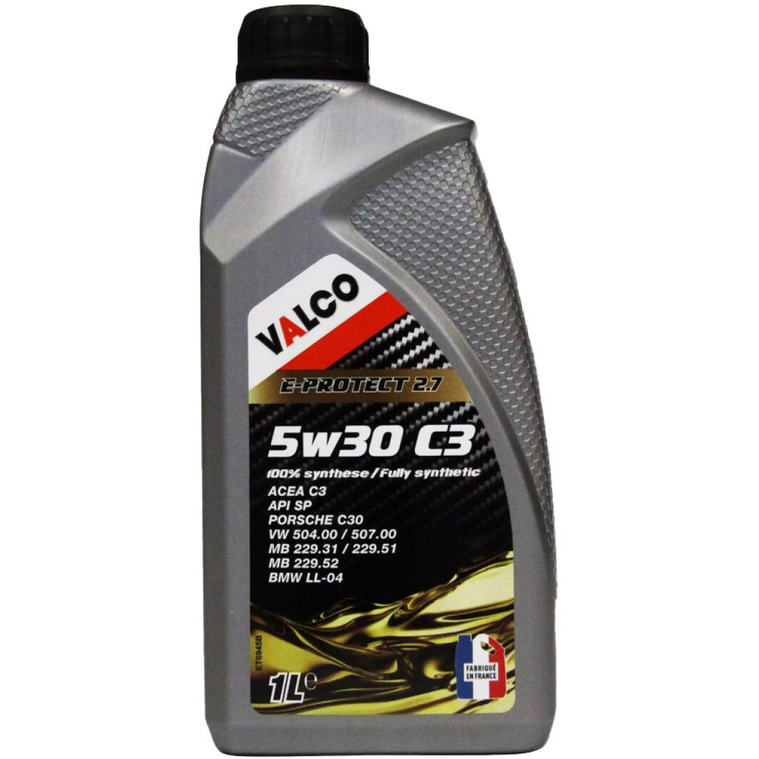 Моторна олива Valco E-PROTECT 2.7 5W-30 1 л на Lexus RC