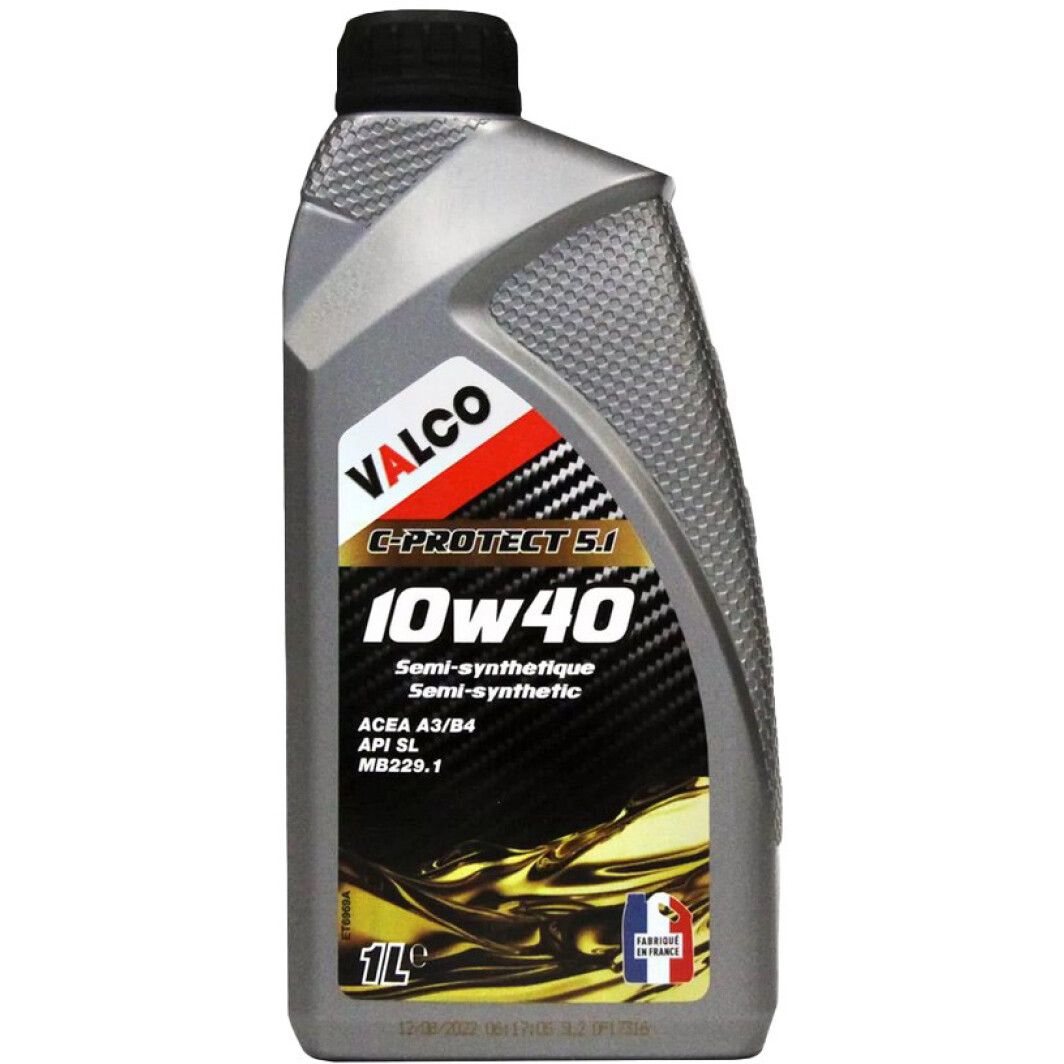 Моторное масло Valco C-PROTECT 5.1 10W-40 1 л на Peugeot 5008