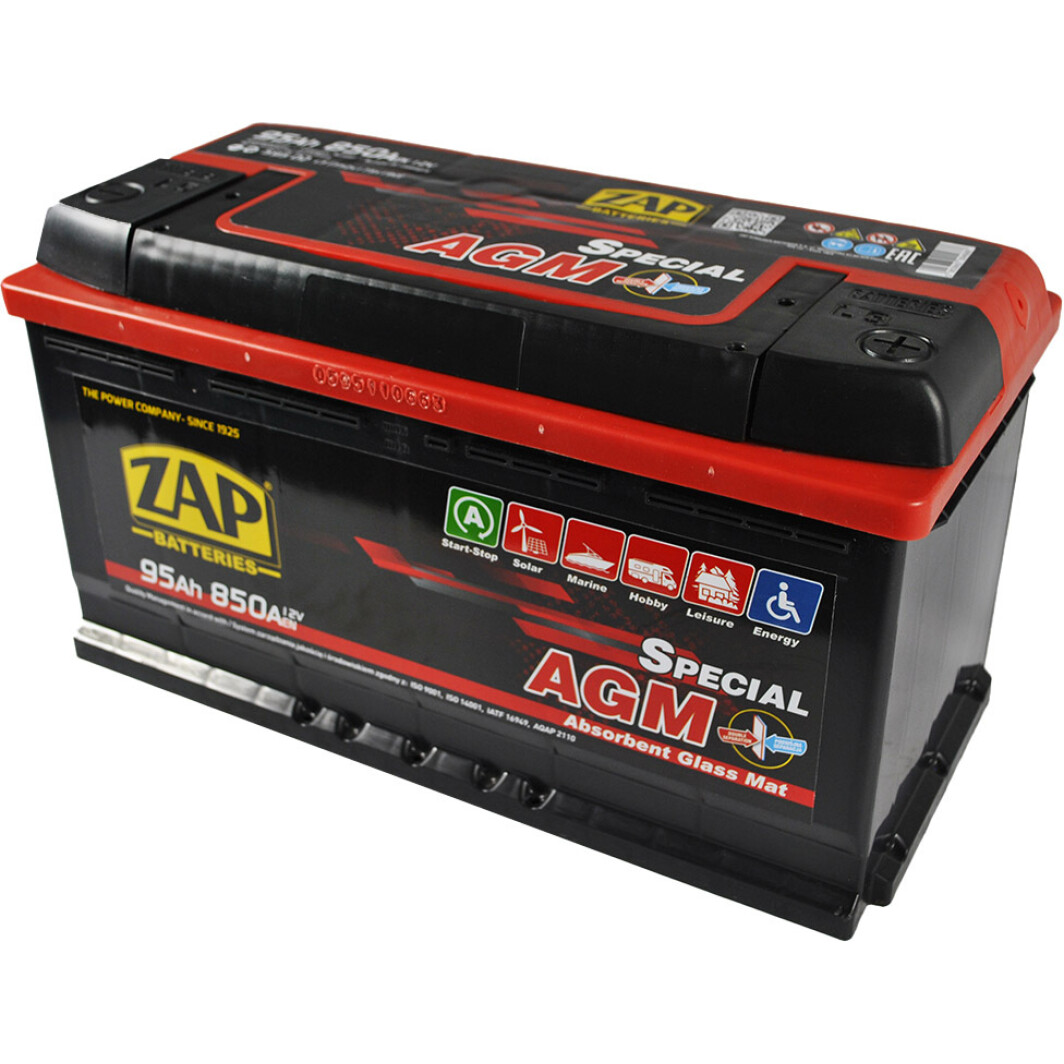 Аккумулятор ZAP 6 CT-95-R AGM Special 59502Z