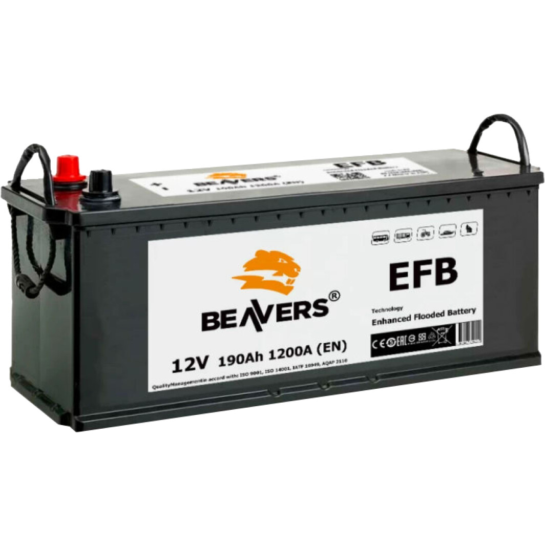 Аккумулятор Beavers 6 CT-190-L EFB 6190LBEAVERSEFB