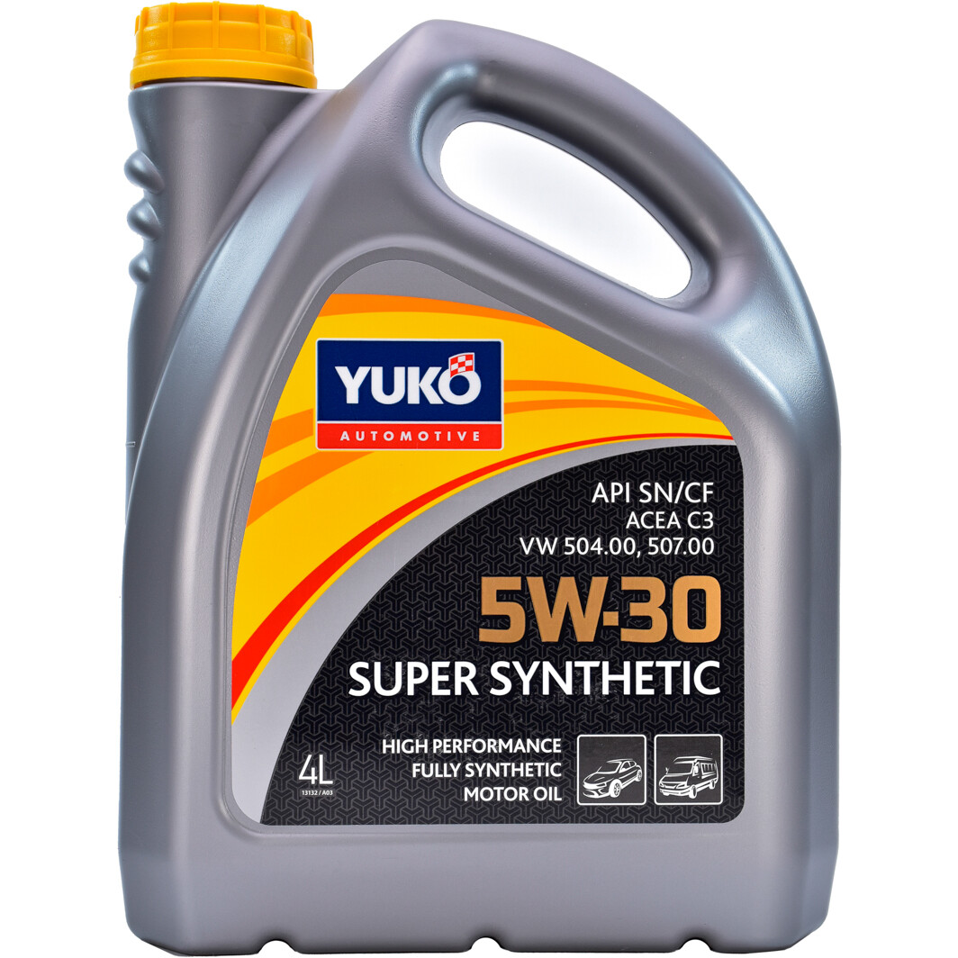 Моторное масло Yuko Super Synthetic C3 5W-30 4 л на Volkswagen Up