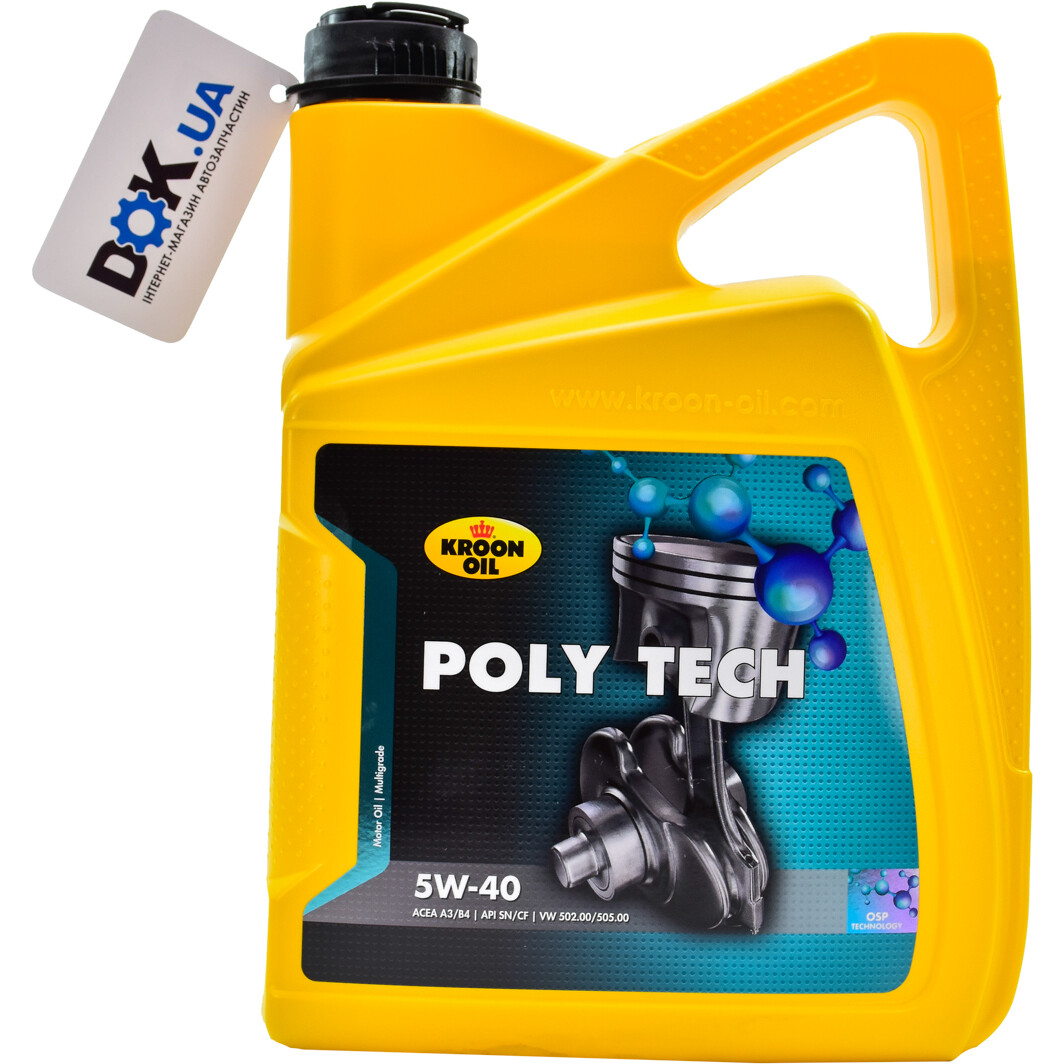 Моторна олива Kroon Oil Poly Tech 5W-40 5 л на Chrysler PT Cruiser