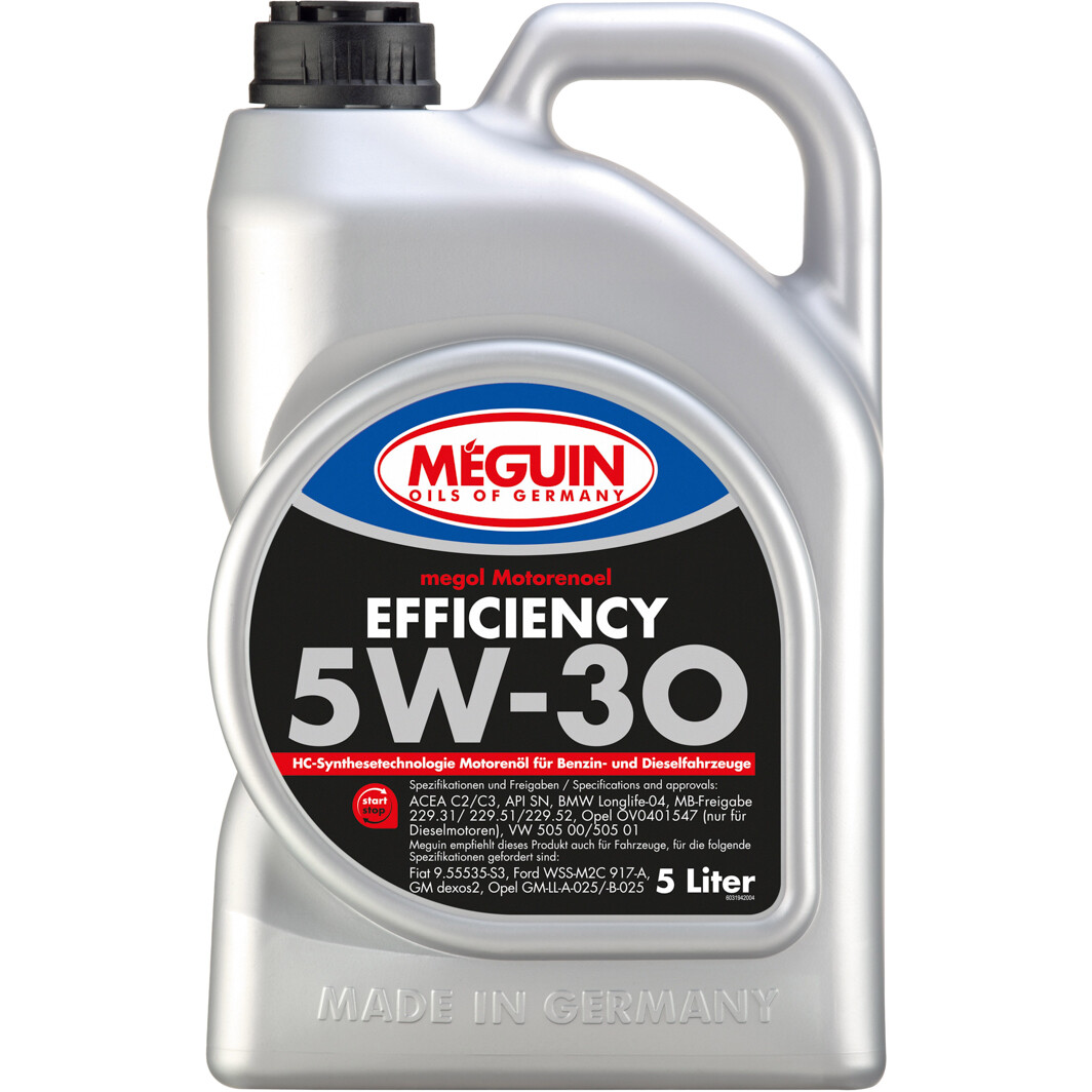 Моторное масло Meguin Efficiency 5W-30 5 л на Mazda MPV