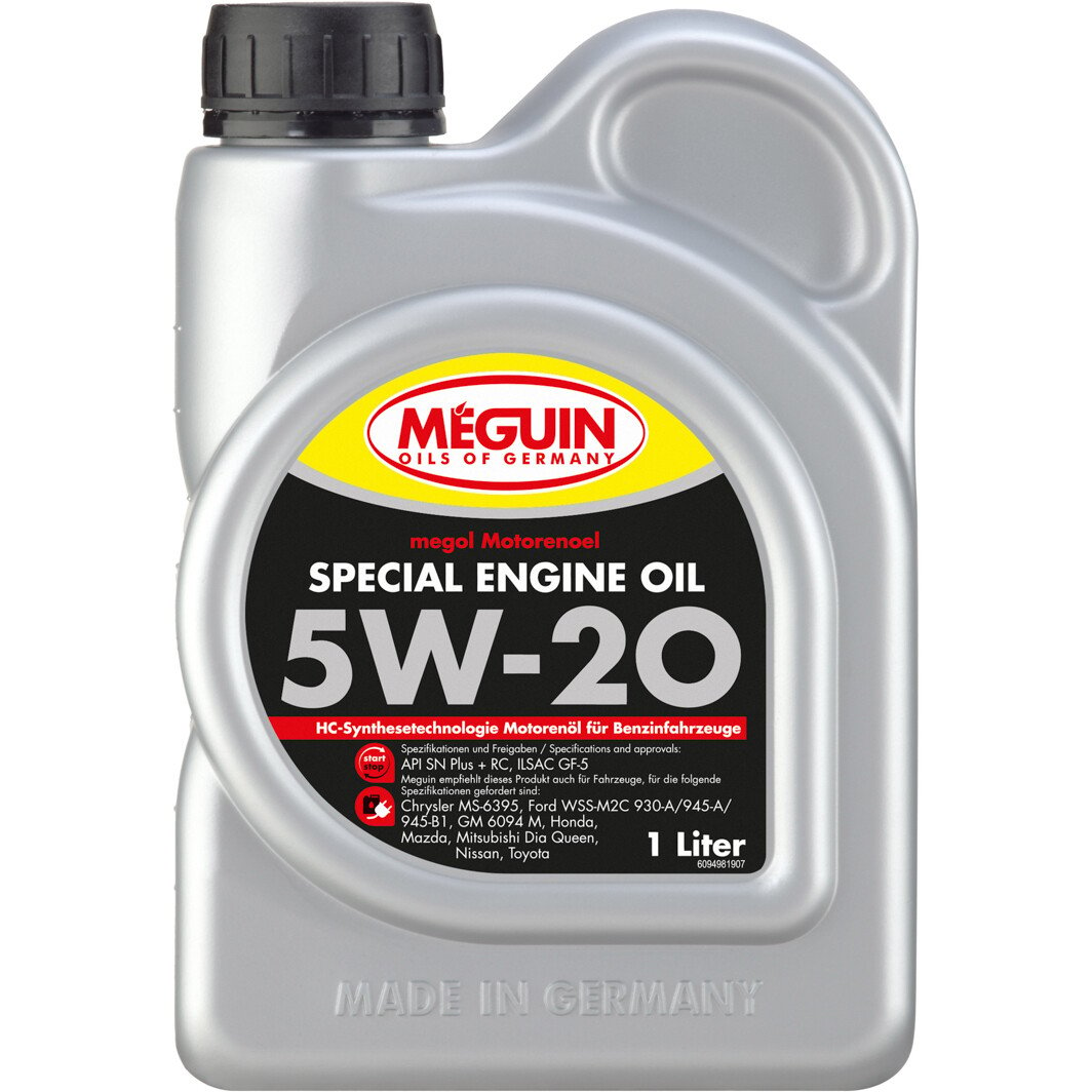 Моторное масло Meguin Special Engine Oil 5W-20 1 л на Cadillac Eldorado