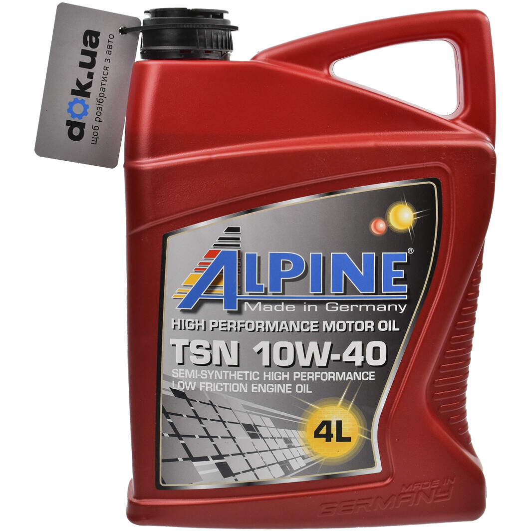 Моторное масло Alpine TSN 10W-40 4 л на Mitsubishi Eclipse