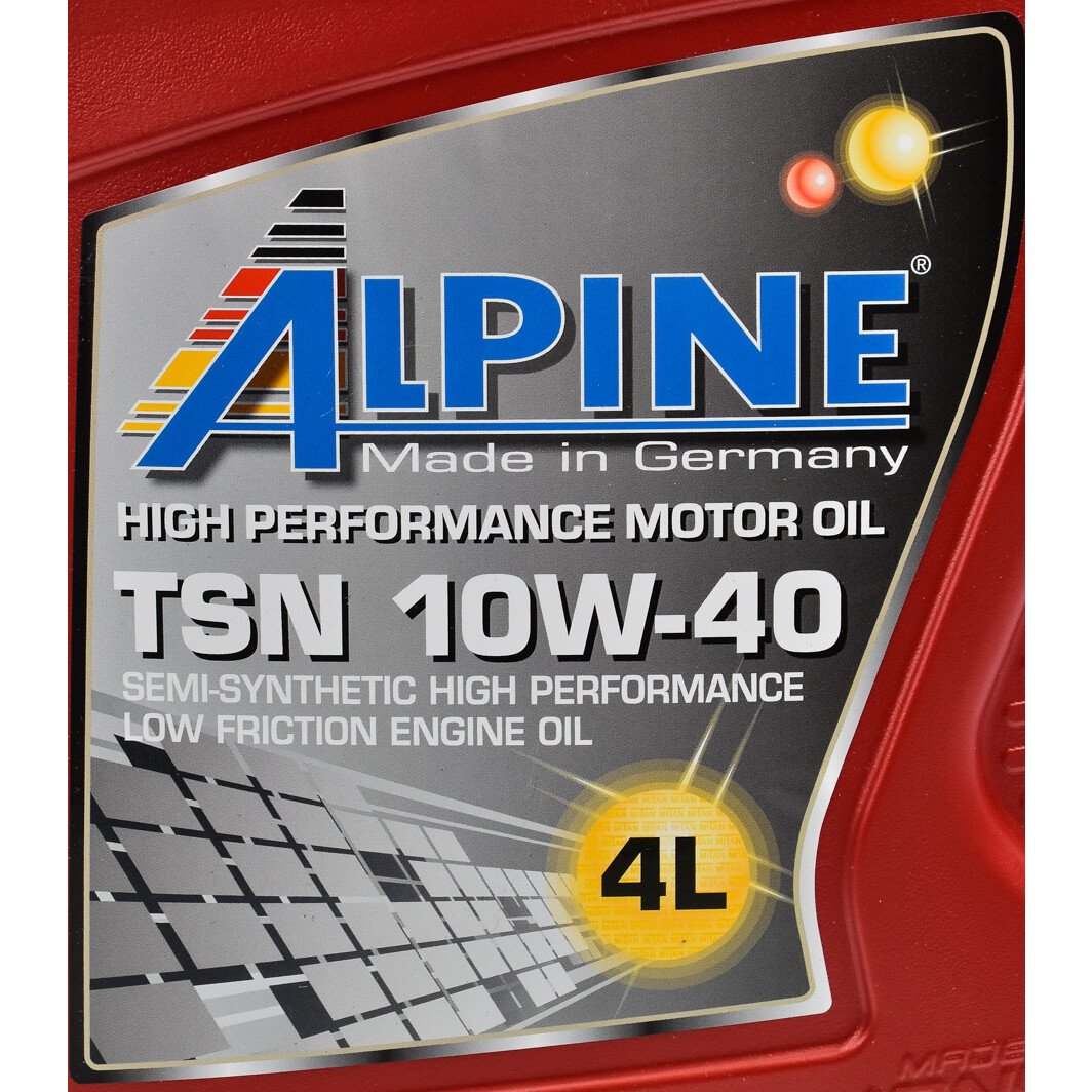 Моторное масло Alpine TSN 10W-40 4 л на Mitsubishi Eclipse