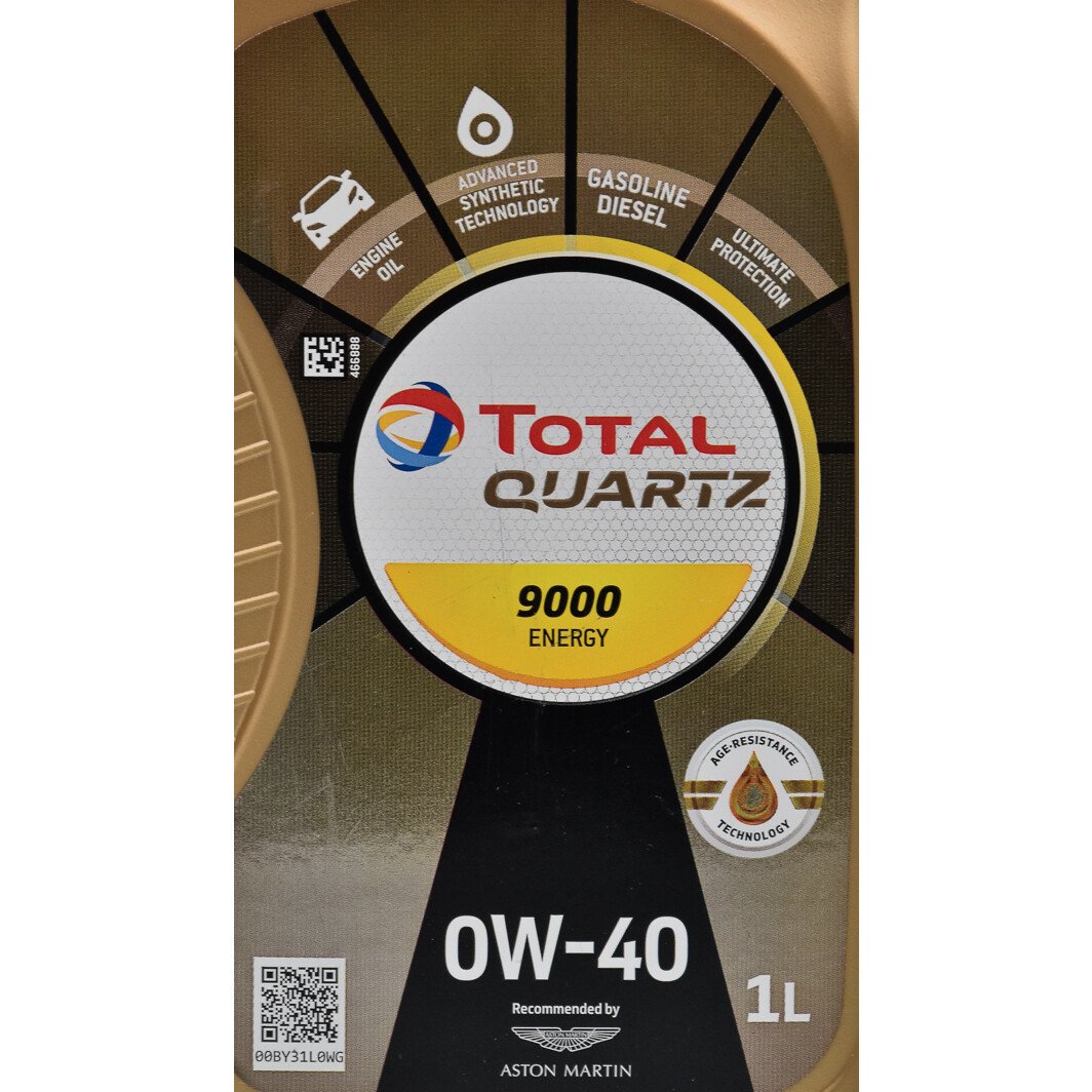 Моторное масло Total Quartz 9000 Energy 0W-40 1 л на Hyundai ix35
