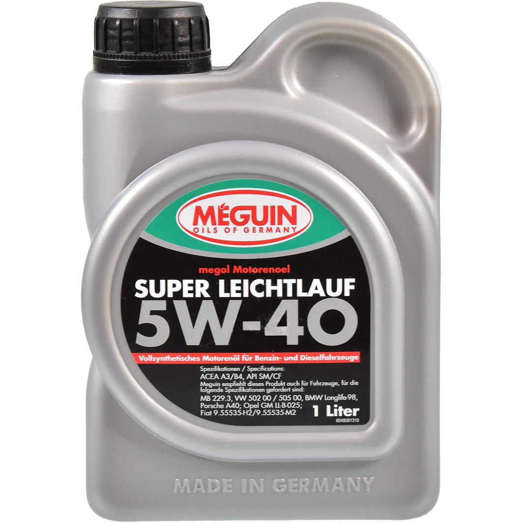 Моторное масло Meguin Super Leichtlauf 5W-40 1 л на Jaguar XJS