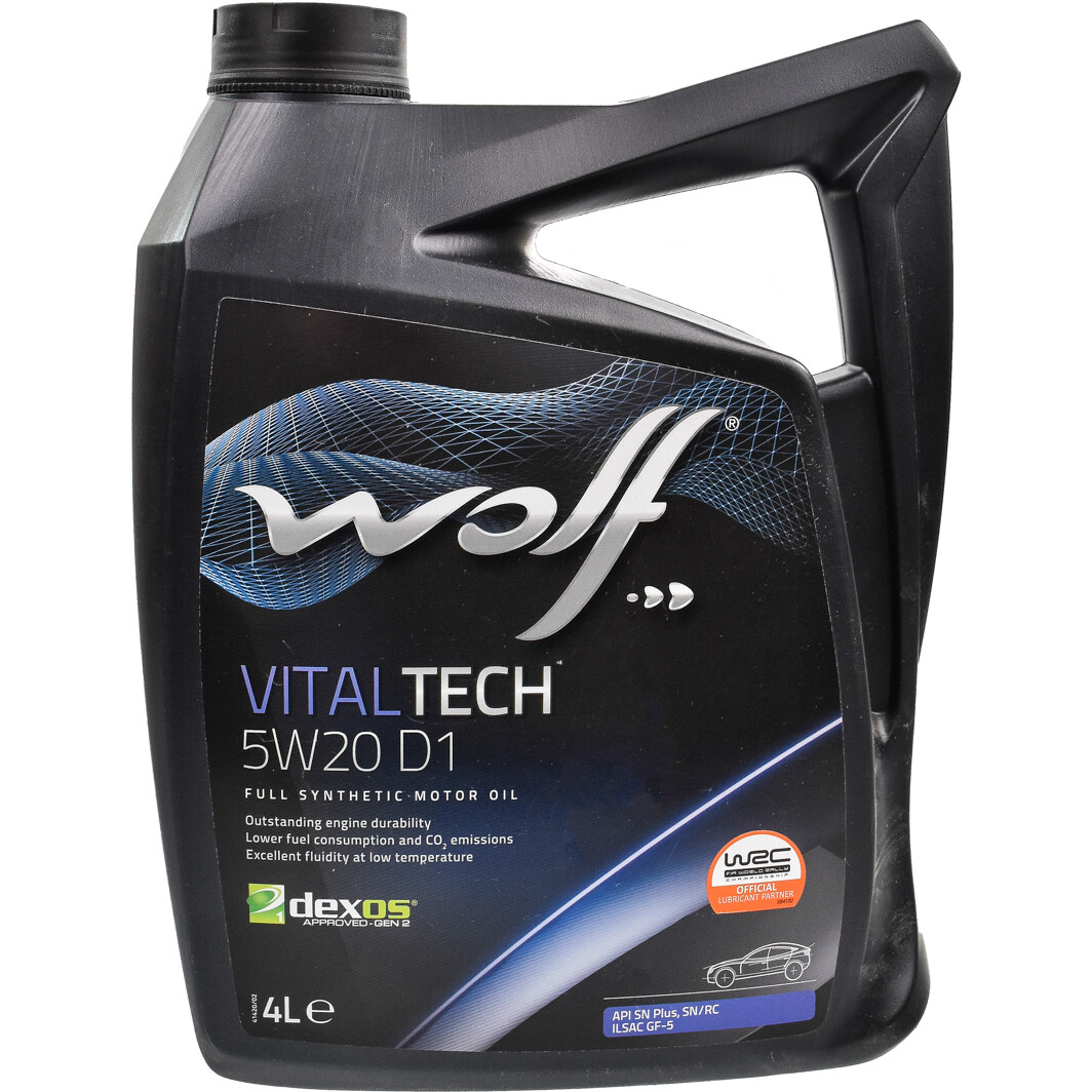 Моторное масло Wolf Vitaltech D1 5W-20 4 л на Suzuki Celerio