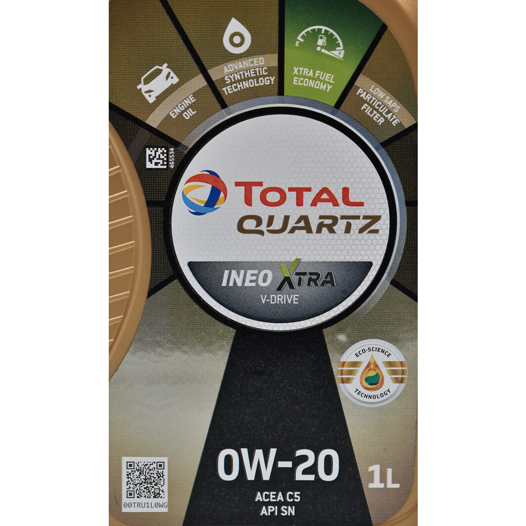 Моторна олива Total Quartz Ineo Xtra V-Drive 0W-20 1 л на Opel Calibra