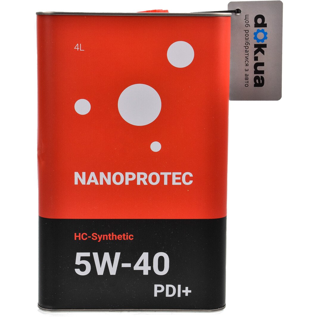 Моторное масло Nanoprotec PDI+ HC-Synthetic 5W-40 4 л на Chevrolet Matiz